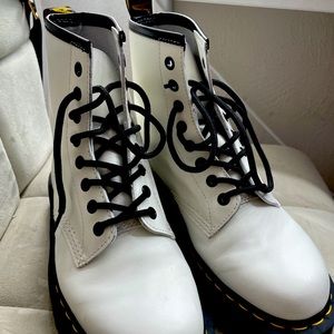 Dr marten’s white platform
